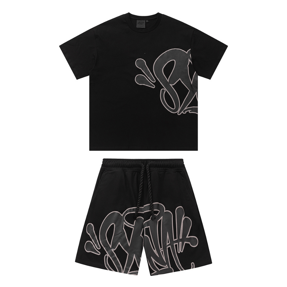SYNA BLACK SHORT SET